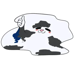 🤯 Blob, Carino, Gatto, Animale, Pollice in su, Kawaii telegram sticker