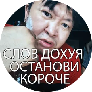 ✊ СЛОВ ДОХУЯ ОСТАНОВИ КОРОЧЕ telegram sticker