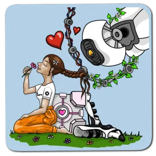 👧 Chell Portal Portal, Chell, Wheatley, Cubo de compañía, Juego de puzles telegram sticker