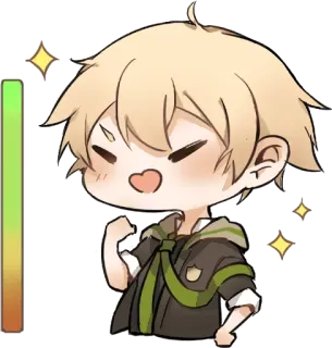 ✨ Anime, Mono, Chibi, Kawaii, Pegatina, Dibujo animado telegram sticker