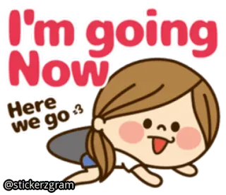 ✋ I'm going Now
Here we go <3 cartoon, girl, cute, animation, going, greeting telegram sticker