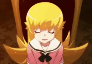 Oshino Shinobu | @Onishiki whatsapp stickers