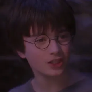 🦁 Harry Potter Harry Potter, Daniel Radcliffe, mago, magia, fantasía, joven mago, retrato, película whatsapp sticker