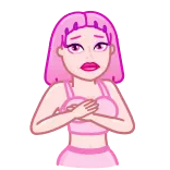 Pink Petty whatsapp stickers