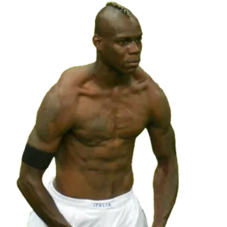 😶 Mario Balotelli soccer, football, athlete, shirtless, muscular telegram sticker