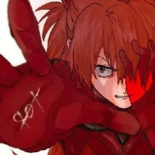 ❤️ Asuka Langley Soryu Neon Genesis Evangelion Sot anime, gadis, merah, Evangelion, Asuka telegram sticker