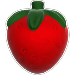 🍓 fragola, frutta, rosso, cibo, sano, dolce whatsapp sticker