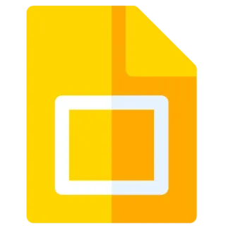 🔵 Prezentacje Google, prezentacja, biuro, produktywność, ikona, plik, dokument telegram sticker