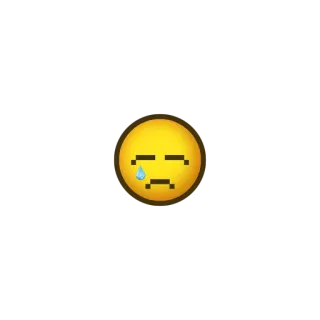 😢 Эмодзи, Грустный, Плакать, Плачущий, Слеза telegram sticker