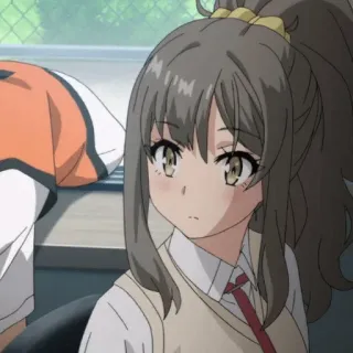 📟 Mai Sakurajima Rascal Does Not Dream of Bunny Girl Senpai Anime, Fille, Écolière, Mignon, Sakurajima telegram sticker