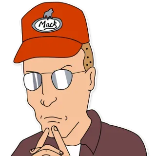 King of the Hill telegram stickers