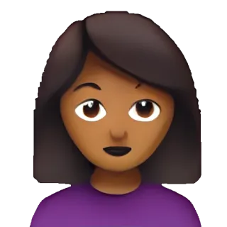 🥑 donna, emoji, persona, femmina, avatar telegram sticker