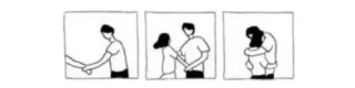 🩸 couple, love, relationship, hug, comic whatsapp sticker