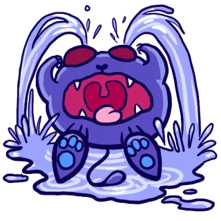 😭 Desenho animado, Chorar, Triste, Animal, Urso, Lágrimas, Chorando telegram sticker