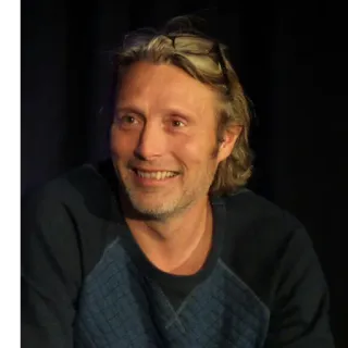 😁 Mads Mikkelsen 俳優, 男, デンマーク, ポートレート, 有名人 telegram sticker