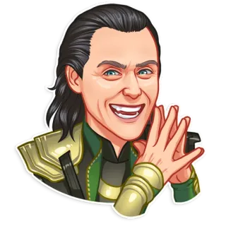 😈 Loki Loki, Marvel, Personaje, Villano, Superhéroe, Cómic, Dios de la travesura telegram sticker
