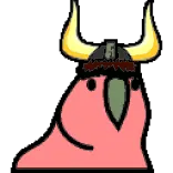 🦜 parrot, bird, viking, helmet, animal, funny telegram sticker