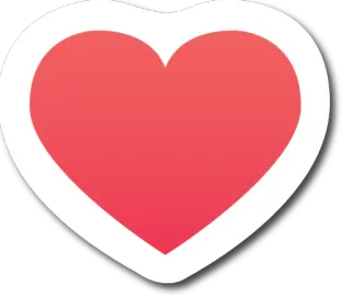 ❤️ hati, cinta, valentine, simbol, kasih sayang, romansa telegram sticker