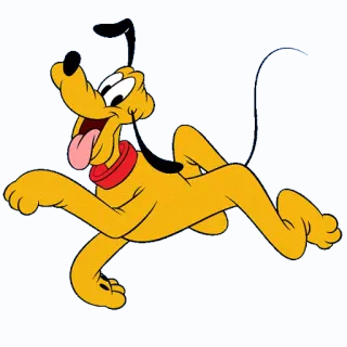 😛 Pluto desenho animado, cachorro, Pluto, Disney, animal telegram sticker