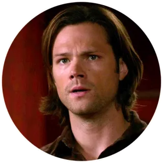 😦 Sam Winchester Supernatural nadprzyrodzone, sam, winchester, serial, brat telegram sticker
