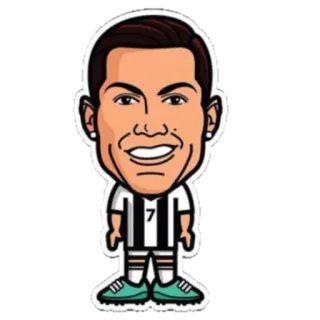 🇵🇹 Cristiano Ronaldo Fußball, Football, Sportler, Spieler, Sport, Cartoon telegram sticker
