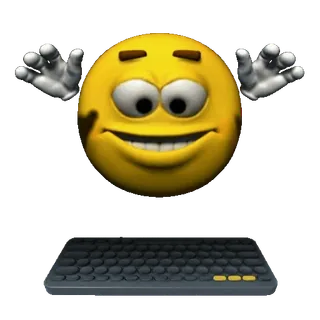 ⌨️ Emoji, Teclado, Engraçado, Meme, Internet, Smiley telegram sticker