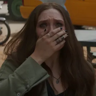 🥺 Wanda Maximoff Ванда Максимофф, Эмоции, Грусть, Персонаж, Marvel, Элизабет Олсен whatsapp sticker