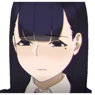 😞 anime, girl, portrait telegram sticker