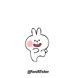 👌 bunny, rabbit, cartoon, cute, kawaii, animal telegram sticker
