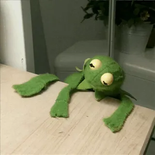 🐸 Kermit Kermit, o sapo, fantoche, Muppets, sapo, verde whatsapp sticker