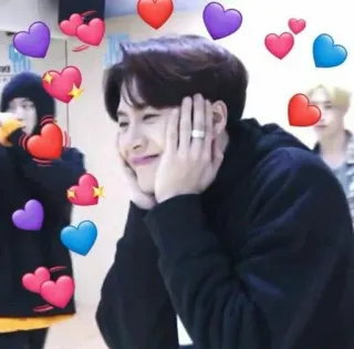 🦕 Kpop, Coeurs, Mignon, Amour, Idole, Émojis whatsapp sticker