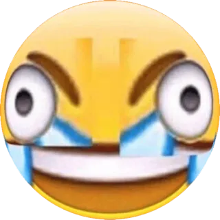 🤣 Эмодзи, Смех, Плач, Смешной, Выражение telegram sticker