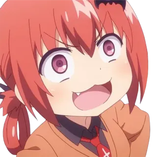 🤩 Satania Gabriel DropOut Anime, Satania, Gabriel Dropout, Diavolo, Personaggio, Carino, Divertente telegram sticker