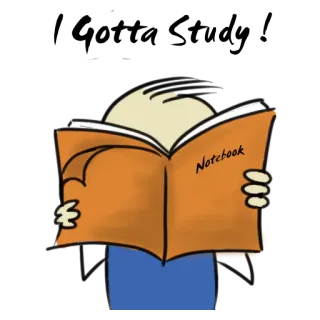 📚 Notebook notatnik, czytanie, student, książka, nauka telegram sticker