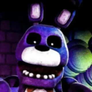 👹 Bonnie Five Nights at Freddy's Bonnie, FNAF, Five Nights at Freddy's, Animatronique, Jeu vidéo telegram sticker