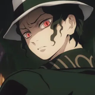 🍷 Muzan Kibutsuji Demon Slayer Аниме, Демон, Мудзан, Кибуцуджи, Истребитель демонов, Злодей telegram sticker