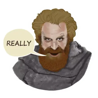 😳 REALLY uomo, ritratto, domanda, cartone animato, espressione whatsapp sticker