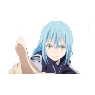 😠 Rimuru Tempest That Time I Got Reincarnated as a Slime Anime, Rimuru, Tempest, Tensei Shitara Slime Datta Ken whatsapp sticker
