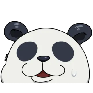 😰 Panda, Lindo, Animal, Adhesivo, Dibujo animado whatsapp sticker
