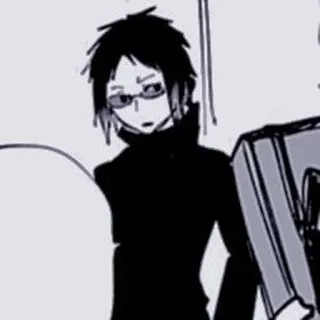 🫕 Oda Sakunosuke Bungou Stray Dogs Anime, Manga, Bungou Stray Dogs, Oda Sakunosuke, Personnage, Lunettes, Fanart telegram sticker