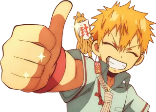 👍 Minamoto Kou Toilet-bound Hanako-kun Anime, Cartoon, Manga, Süß, Charakter, Fröhlich whatsapp sticker