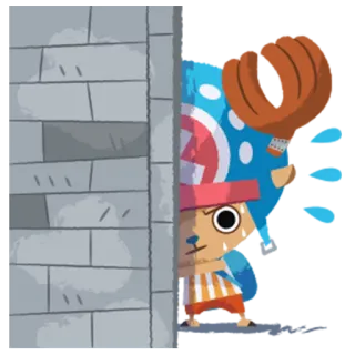 😰 Tony Tony Chopper One Piece anime, manga, one piece, tony tony chopper, character, cartoon telegram sticker