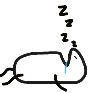 😴 sleep, sleeping, zzz, nap, tired, cartoon, dreaming whatsapp sticker