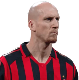 😡 voetbal, atleet, portret, AC Milan, voetbal, speler telegram sticker