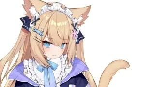 🤔 Anime, Catgirl, Maid, Kawaii, Illustrazione telegram sticker