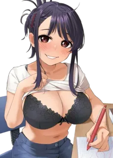 😍 Anime, Mädchen, Illustration, Cartoon, Studentin, Frau telegram sticker
