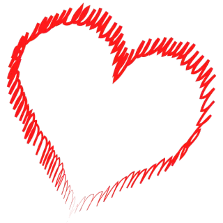 😍 serce, miłość, czerwony, bazgroły whatsapp sticker