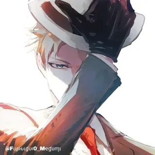 🧰 @FushiGuro_Megumi Аниме, Манга, Персонаж, Шляпа, Перчатка whatsapp sticker