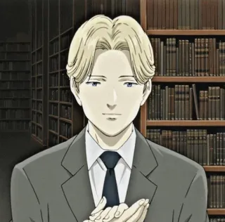 🌑 Johan Liebert Monster Anime, Monster, Johan Liebert, Charakter, Bibliothek whatsapp sticker