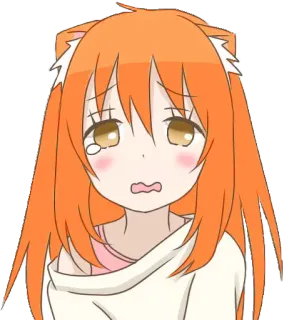 😭 animé, fille, pleurer, triste, dessin animé, manga whatsapp sticker